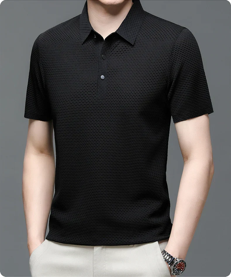 Men's Tailored Polo Shirt - Soft Cotton Blend for Everyday Style