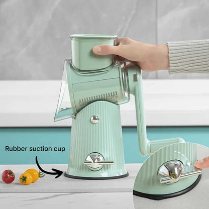 SafeSlice Grater with Food Collector and Easy Push Mechanism