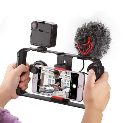 Smartphone Video Stabilizer Rig with Versatile Mounting Options