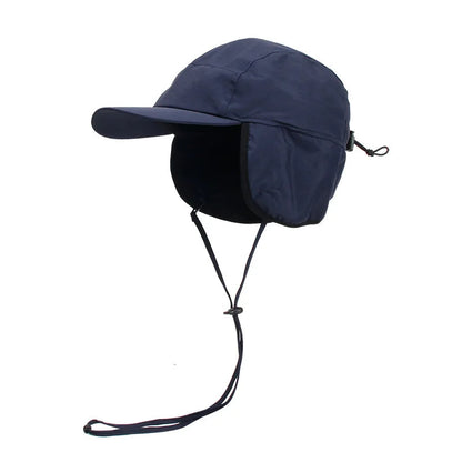 Fleece-Lined Water-Resistant Trapper Hat with Ear Flaps for Adults, 4 Colors