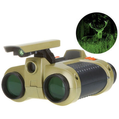Adventure-Scope Kids' Binoculars with Nightlight & 4x Zoom