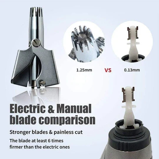 Ultimate Stainless Steel Manual Nose and Ear Hair Trimmer