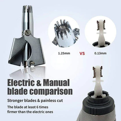 Ultimate Stainless Steel Manual Nose and Ear Hair Trimmer