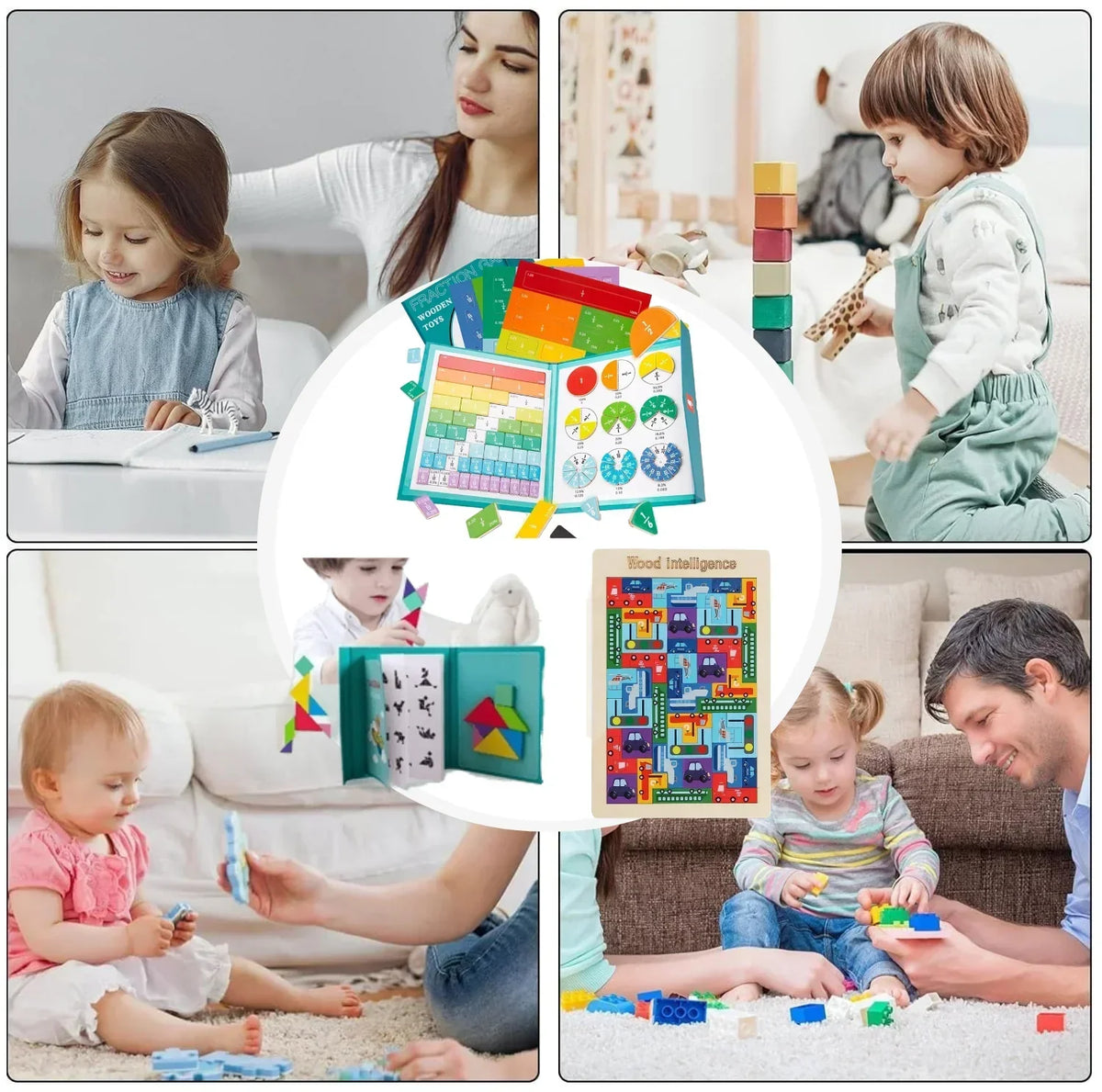 Interactive Fraction Discovery Book for Kids