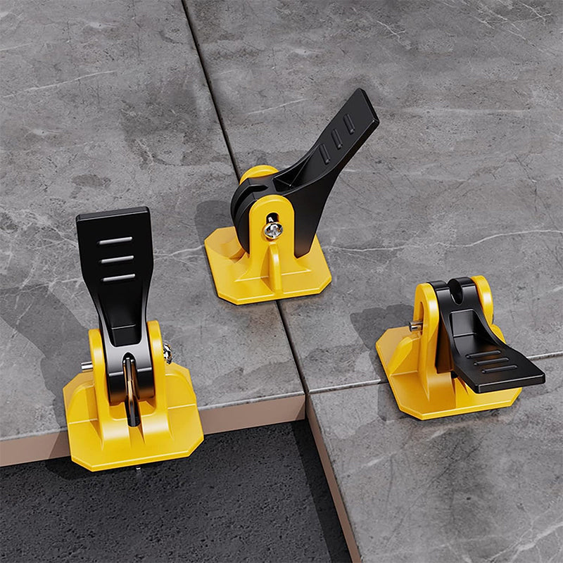 Precision Tile Alignment Clips with Reusable Caps and Easy Removal Tool