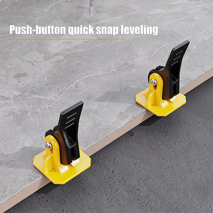 Precision Tile Alignment Clips with Reusable Caps and Easy Removal Tool