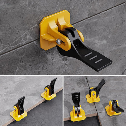 Precision Tile Alignment Clips with Reusable Caps and Easy Removal Tool