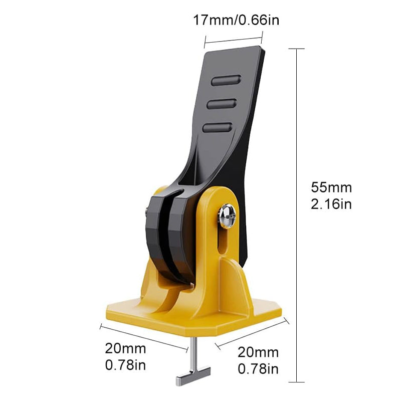 Precision Tile Alignment Clips with Reusable Caps and Easy Removal Tool