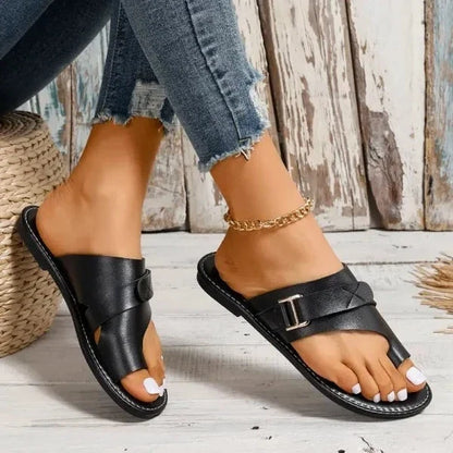 Handmade Leather Sandals for Women with Arch Support - Retro Summer Design for Bunions and Wide Feet