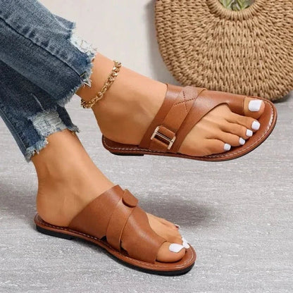 Handmade Leather Sandals for Women with Arch Support - Retro Summer Design for Bunions and Wide Feet