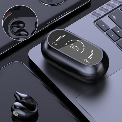 Open Ear Bluetooth 5.2 Headphones with LED Battery Indicator and Case