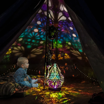 Charming Colorful USB Night Light Projector