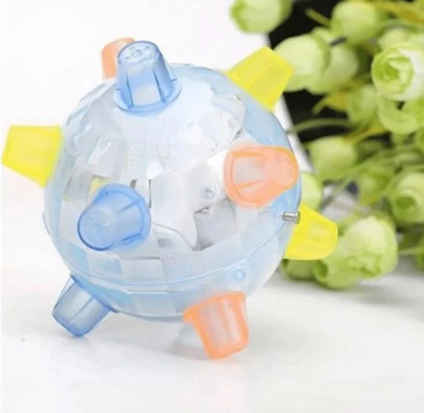Interactive LED Dog Ball with Unpredictable Bouncing Fun