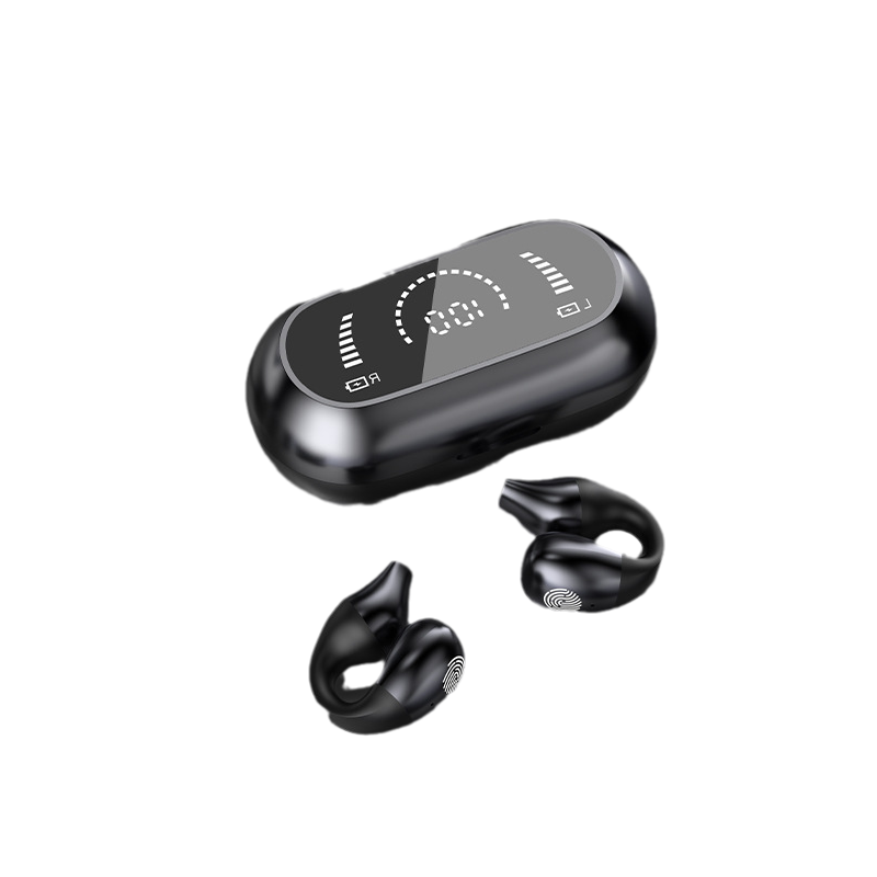 Open Ear Bluetooth 5.2 Headphones with LED Battery Indicator and Case