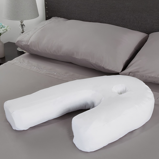 Comfort-Enhanced Side Sleeper Pillow with Ear Relief Cutout