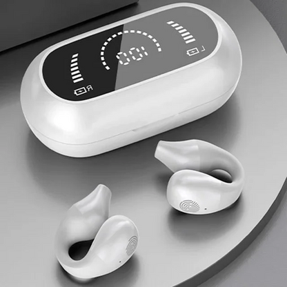 Open Ear Bluetooth 5.2 Headphones with LED Battery Indicator and Case