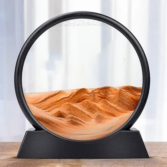 Dynamic Sand Art Sculpture for Tranquil Spaces