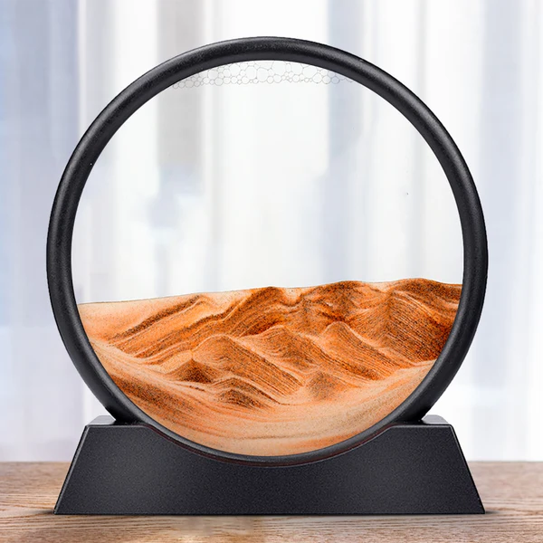 Colored Layer Sand Art Frame with Glass Panels
