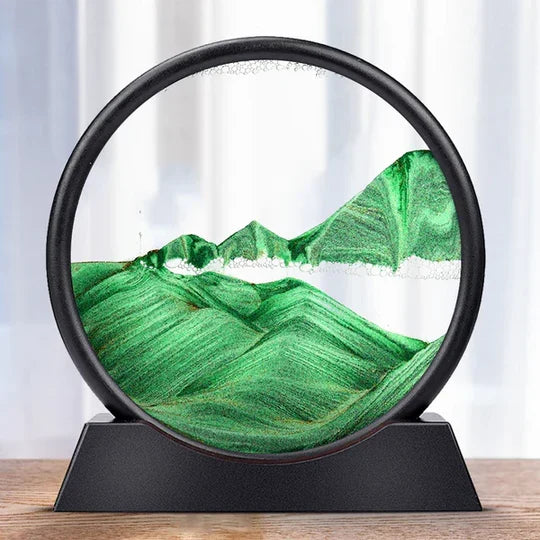 Dynamic Sand Art Sculpture for Tranquil Spaces