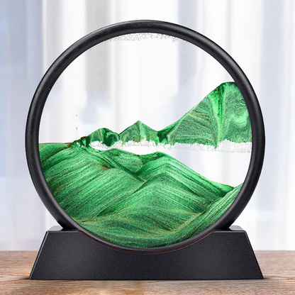 Colored Layer Sand Art Frame with Glass Panels
