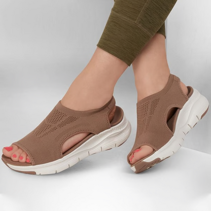Breathable Mesh Sport Sandals with Arch Support for Plantar Fasciitis, Washable Slingback, Sizes US 4.5-11