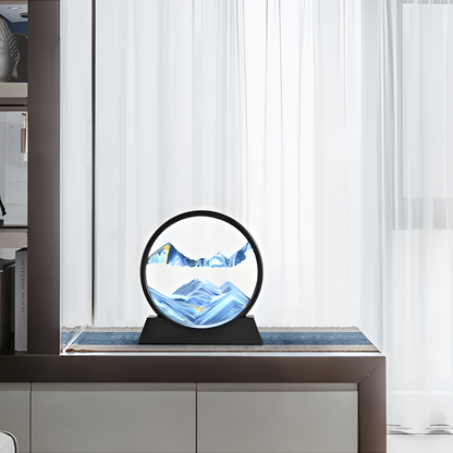 Colored Layer Sand Art Frame with Glass Panels