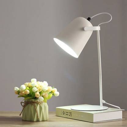Charming Iron Table Lamp with Pastel Finish for Cozy Spaces