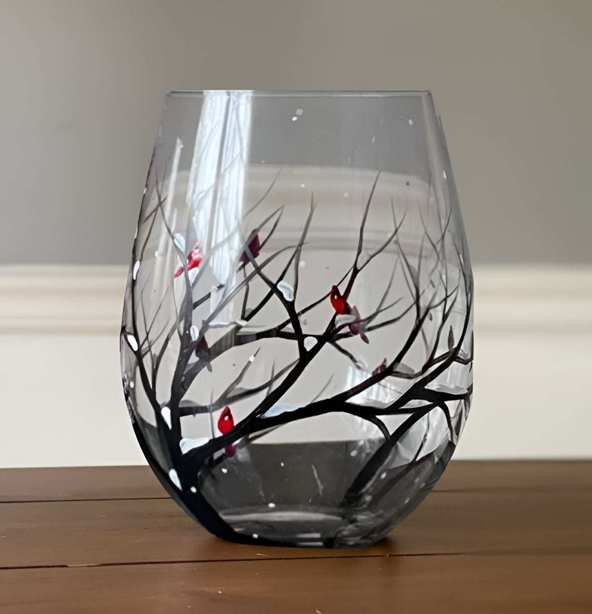 Artisan Seasonal Tree Wine Glasses – Dishwasher Safe Elegance