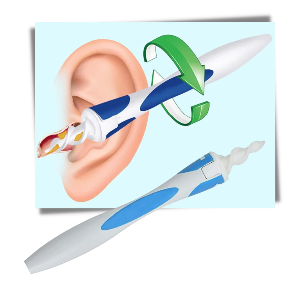 Silicone Ear Cleaning Tool with 16 Replaceable Tips