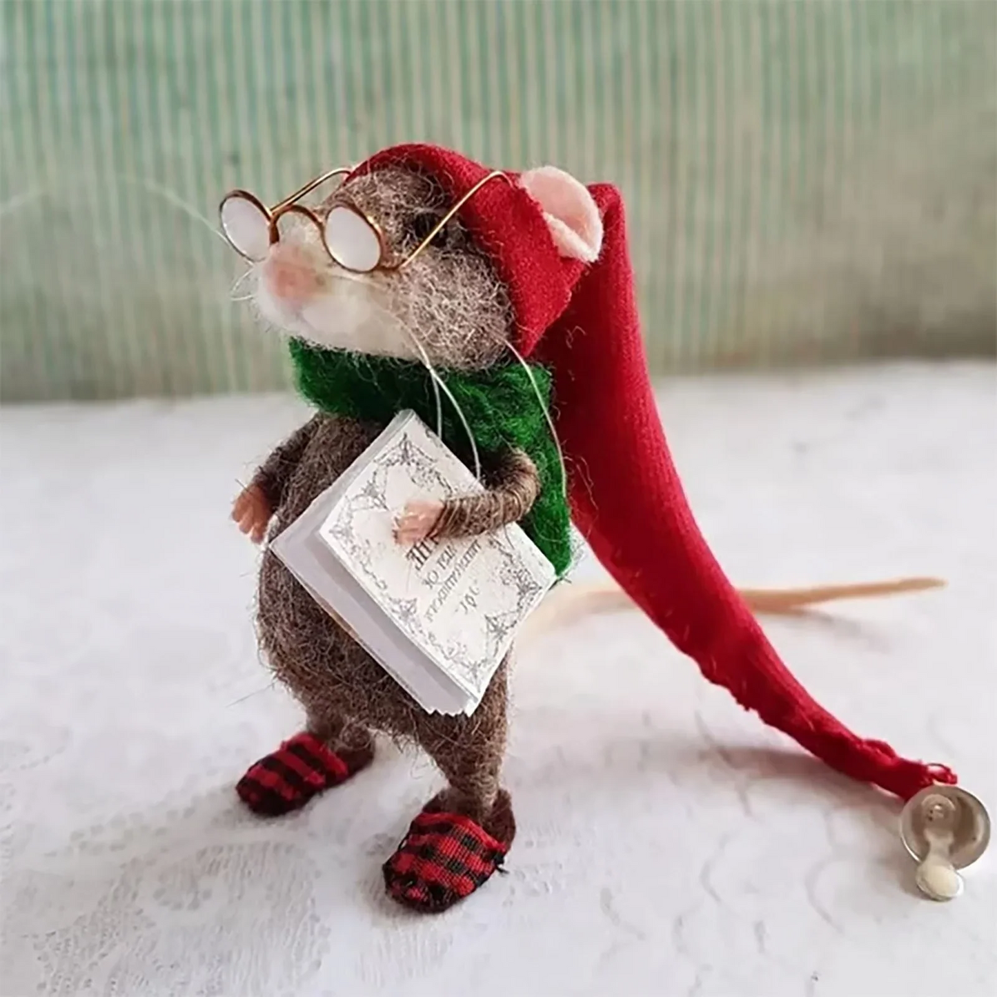 Charming Handmade Mouse Craft Kit for Festive Decor