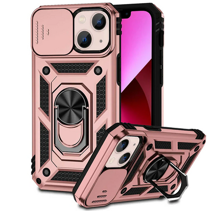 Durable Phone Case with Kickstand & Privacy Camera Shield