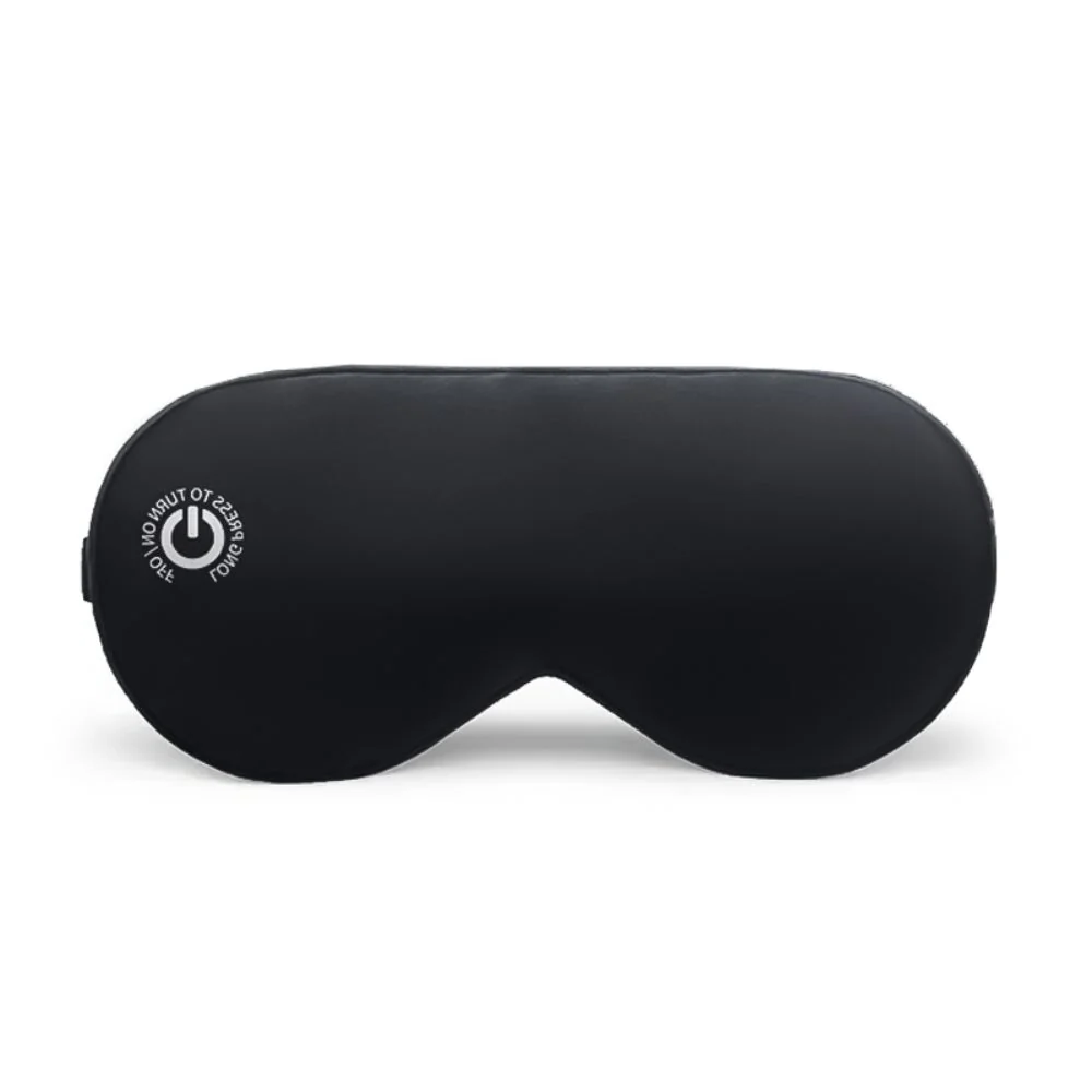 Rechargeable Heated Eye Mask with Vibration and Silk Cover