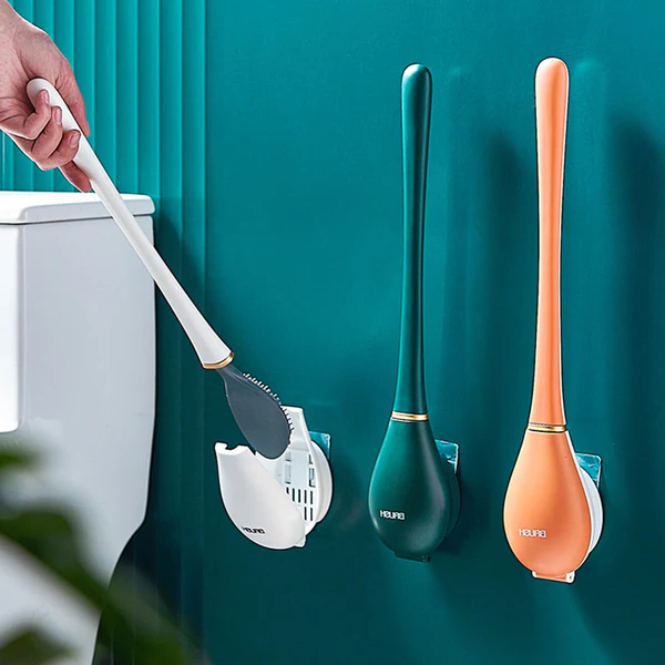 Effortless Clean Toilet Brush with Quick-Dry Silicone Design