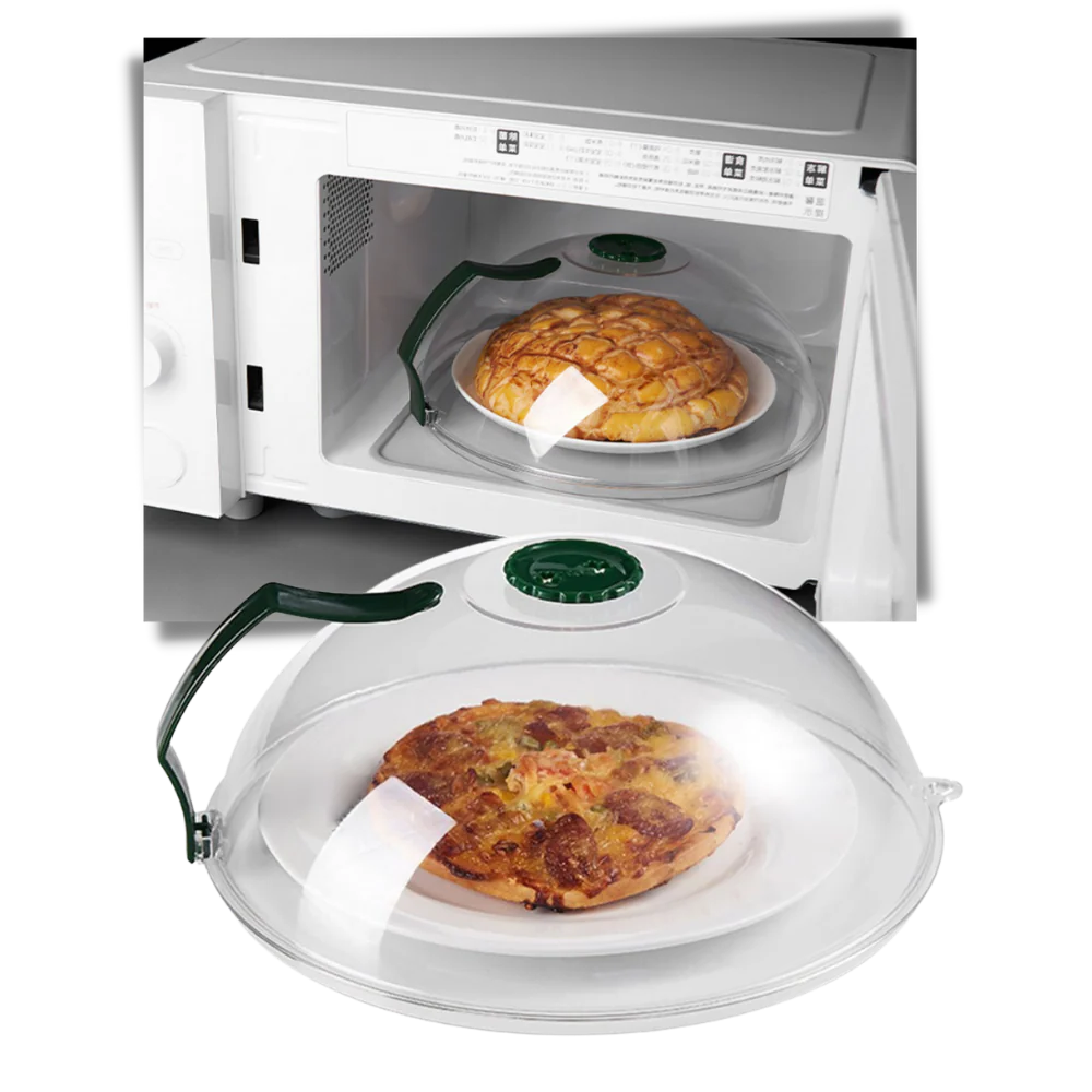 SmartShield Microwave Food Protector with Steam Vent for 10.3in Plates