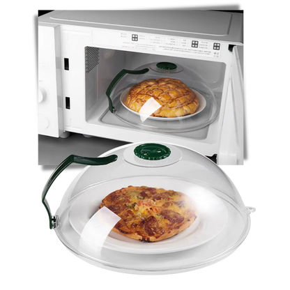 SmartShield Microwave Food Protector with Steam Vent for 10.3in Plates