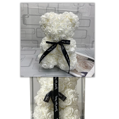 Charming Floral Teddy Bear Made of Durable Foam