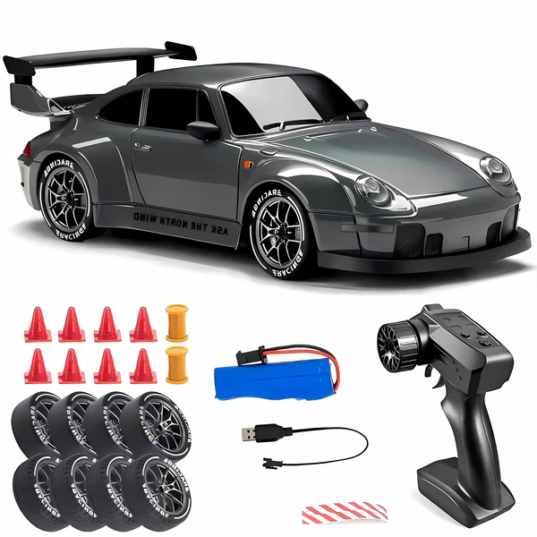 All-Terrain Drift Racer with Customizable Tires & LED Lights