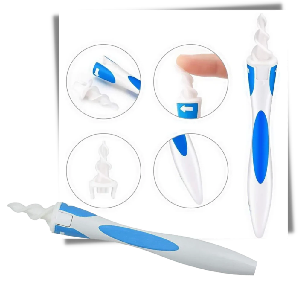 Silicone Ear Cleaning Tool with 16 Replaceable Tips