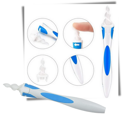 Silicone Ear Cleaning Tool with 16 Replaceable Tips
