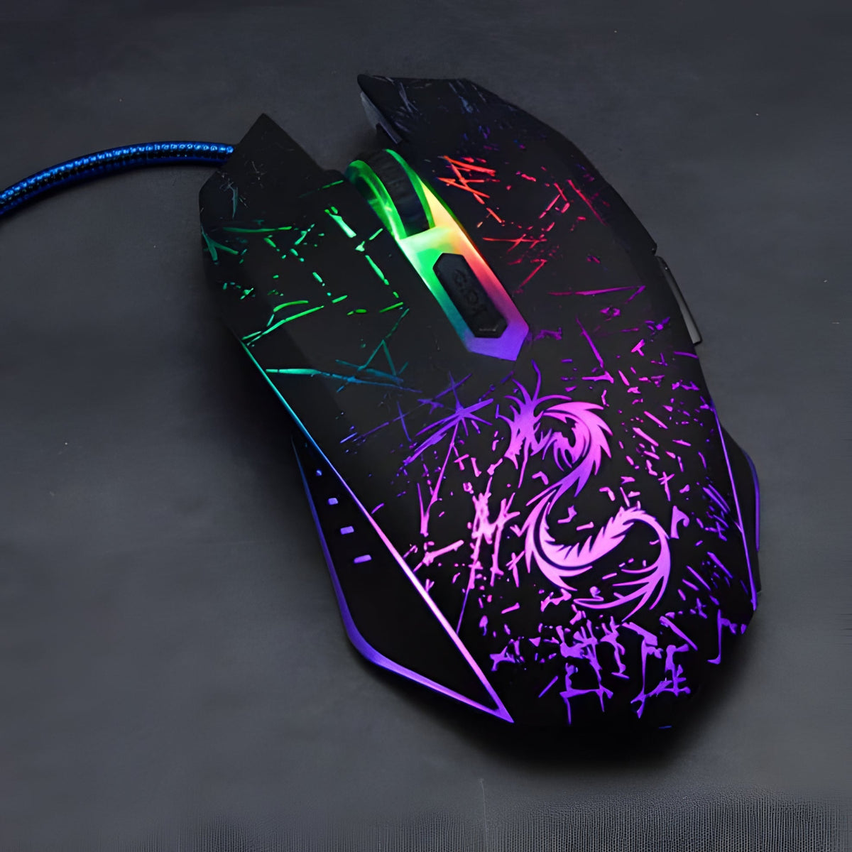 Precision Wired Gaming Mouse with Customizable Controls