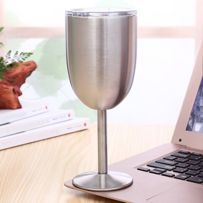Temperature-Controlled Stainless Steel Wine Tumblers