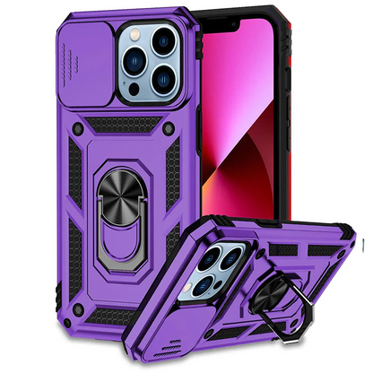 Durable Phone Case with Kickstand & Privacy Camera Shield