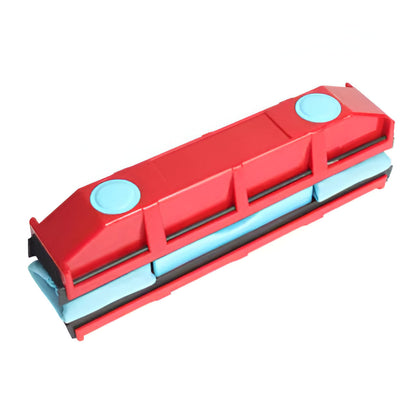Dual-Sided Magnetic Glass Cleaner with Safety Cord and Grip