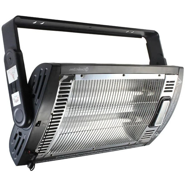 Infrared Outdoor Heat Lamp for Patio - Wall-Mounted with 2 Settings