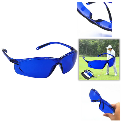Golf Ball Locator Glasses with Blue Tint and Lightweight Frame