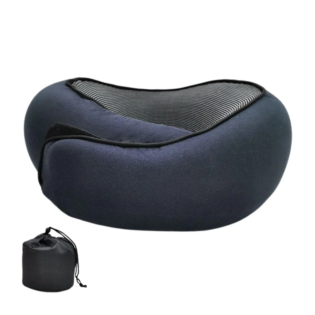 Travel Sleep Accessories and Snap Closure Contoured Neck Pillow
