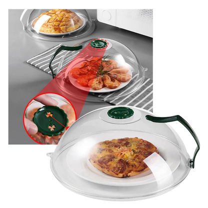 SmartShield Microwave Food Protector with Steam Vent for 10.3in Plates