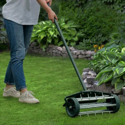Premium Manual Lawn Aerator for Effortless Soil Care