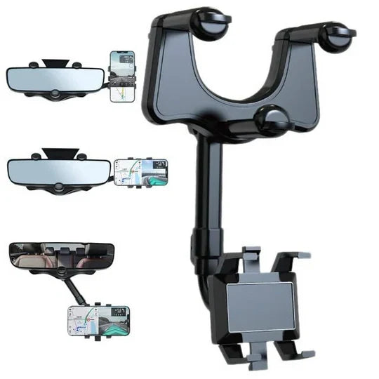 360-Degree Adjustable Car Phone Mount for Safe Driving