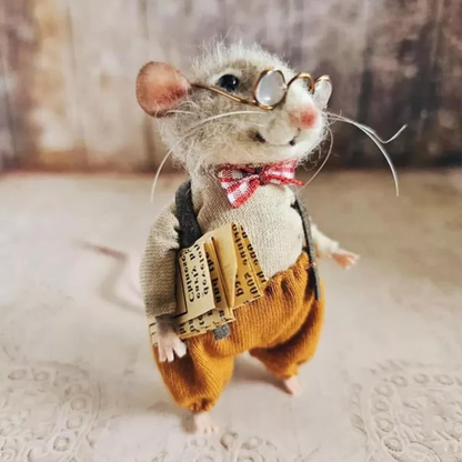 Charming Handmade Mouse Craft Kit for Festive Decor